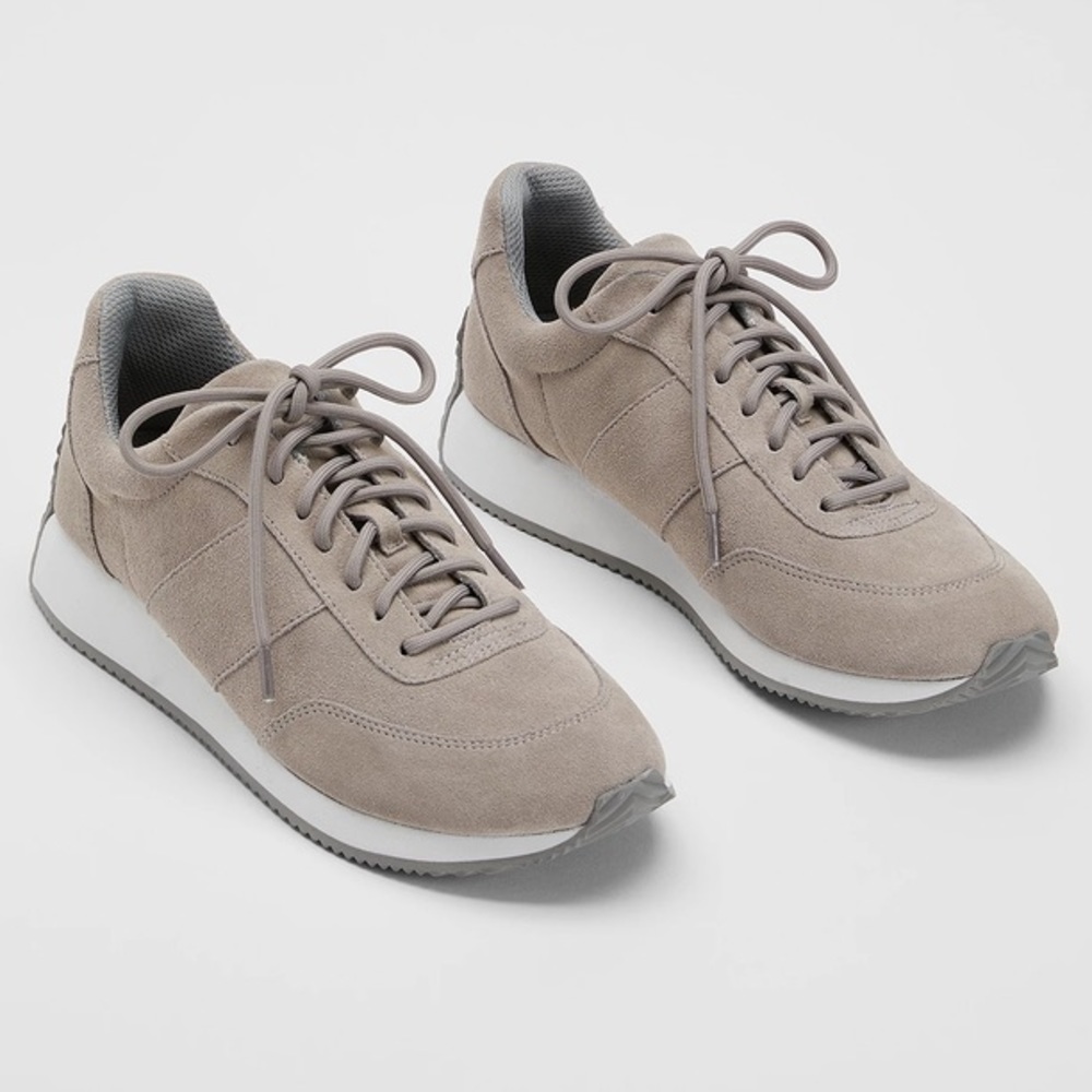 Eileen Fisher Haste Suede Runner Sneakers Cloud New Womens 10